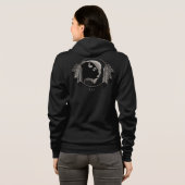 Native Art Hoodie Women's Metis Wildlife Jacket (Schwarz voll)