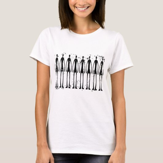 Native Art Human Figures T-Shirt (Vorderseite)