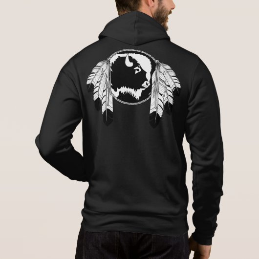 Native Art Jackets Men's Metis Wildlife Jacket Hoodie (Rückseite)