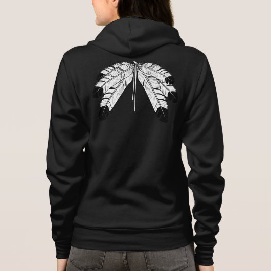 Native Art Jackets Women's Metis Wildlife Jacket Hoodie (Rückseite)