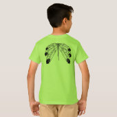 Native Art Kid's Sweatshirt First Nations Shirts (Schwarz voll)