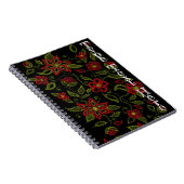 Native Art Notebook Metis Beading Journal Custom Notizblock (Rechte Seite)