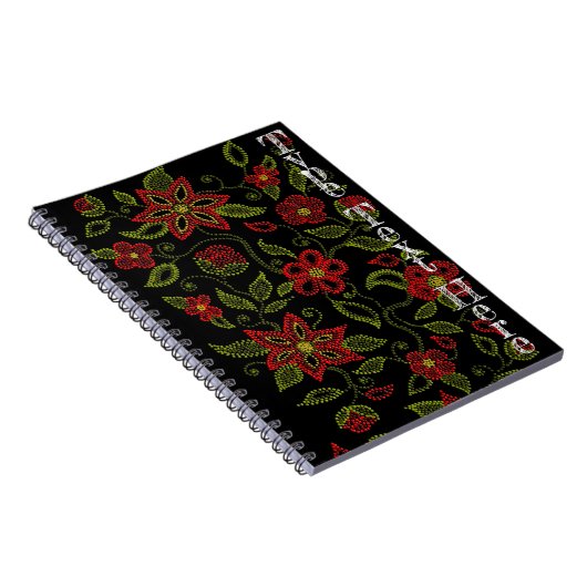 Native Art Notebook Metis Beading Journal Custom Notizblock (Rechte Seite)