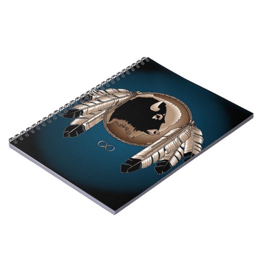 Native Art Notebook Spiritual Animal Metis Book Notizblock (Linke Seite)