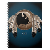 Native Art Notebook Spiritual Animal Metis Book Notizblock (Vorderseite)