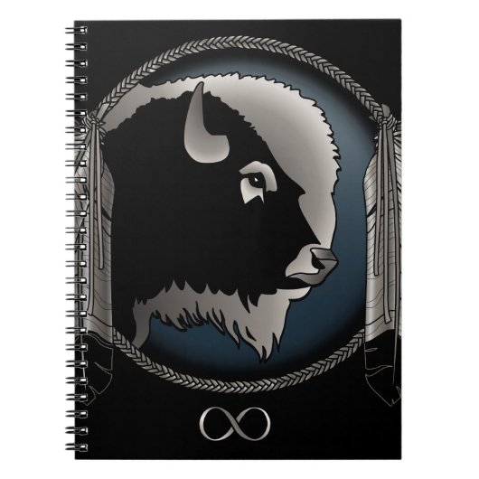Native Art Notebook Spiritual Animal Metis Journal Notizblock (Vorderseite)