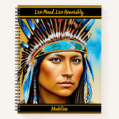 Native Art Notebook: Tribal Elegance Notizblock (Vorderseite)