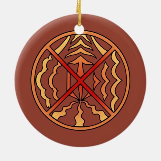 Native Art Ornament Spirituelle Symbol Keepsakes (Hinten)