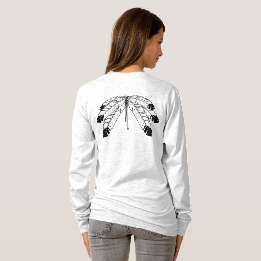 Native Art Shirts Girl's Tribal Wildlife Shirt (Schwarz voll)