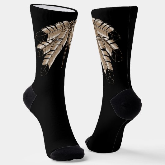 Native Art Socks Eagle Fathers Socks Customized Socken (Gewinkelt)
