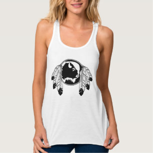 Native Art Tank Top Women's Spirit Wildlife Shirts
