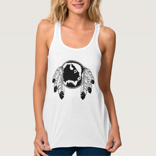 Native Art Tank Top Women's Spirit Wildlife Shirts (Vorderseite)