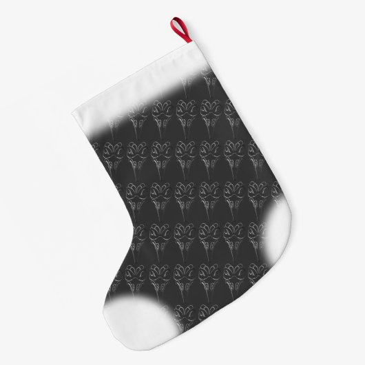 Native Art Weihnachts-Strumpf Totem Pole Strumpf Großer Weihnachtsstrumpf (Rückseite (Hängend))