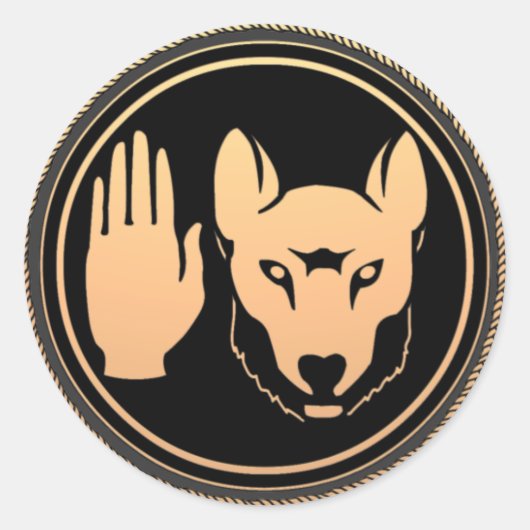 Native Art Wolf Stickers Metis Rebellion Stickers (Vorderseite)