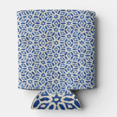 Native Batik Blue White Art Dosenkühler (Rückseite)