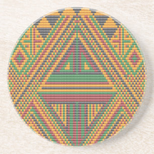 Native Beadwork Sandstone Untersetzer