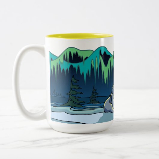 Native Bear Art Cups Tasse Polar Bear Cup & Gläser (Links)