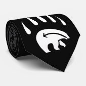 Native Bear Art Krawatte Tribal Bear Claw Necktie (Gerollt)