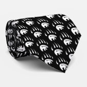Native Bear Art Krawatte Tribal Bear Claw Necktie (Gerollt)