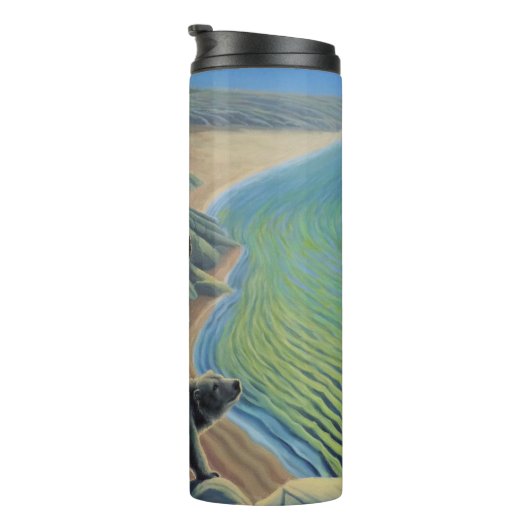 Native Bear Art Tumbler Tasse Polar Bear Trinkbehä (Nach rechts gedreht)