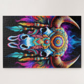 Native Bison Skull Puzzle (Horizontal)