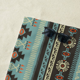 Native Blanket Geometric Muster Beach Handtuch