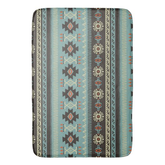 Native Blanket Muster Badematte (Vorderseite Vertikal)