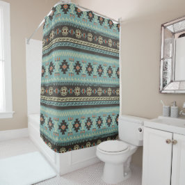 Native Blanket Muster Duschvorhang