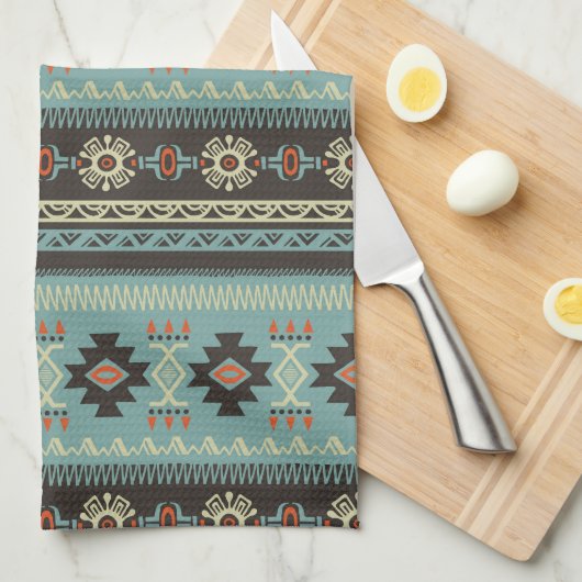 Native Blanket Muster Geschirrtuch (Viertel Falte)