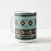 Native Blanket Muster Kaffeetasse (Vorderseite Links)