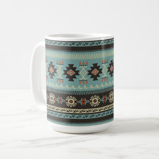 Native Blanket Muster Kaffeetasse (Vorderseite Links)
