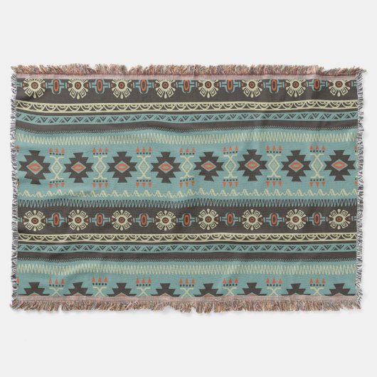 Native Blanket Muster Throw Decke (Vorderseite)