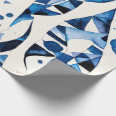 Native Blue Harmony Geschenkpapier (Ecke)