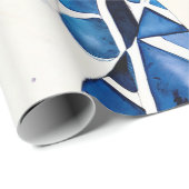 Native Blue Harmony Geschenkpapier (Rolleneckpunkt)