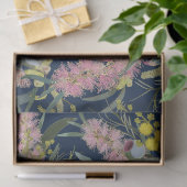 Native Bush Blooms Royal Blue Seidenpapier (Geschenk)