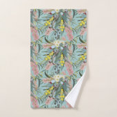 Native Bush Blooms Summer Blue Badhandtuch Set (Handtuch)