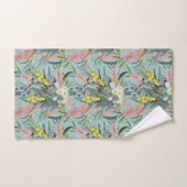 Native Bush Blooms Summer Blue Badhandtuch Set (Handtuch)