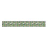 Native Bush Blooms Summer Green Ripsband (Vorderseite)