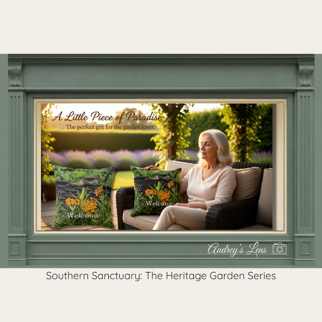 Native Butterfly Weed & Hummingbird Art Kissen (Von Creator hochgeladen)