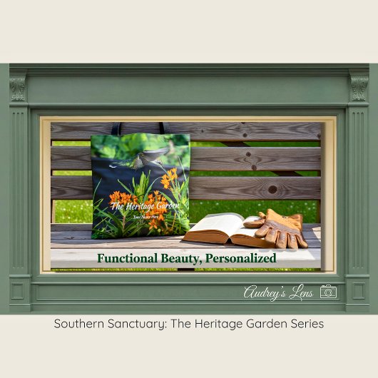 Native Butterfly Weed & Hummingbird Garden Tote Tasche