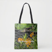 Native Butterfly Weed & Hummingbird Garden Tote Tasche (Vorderseite)