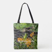 Native Butterfly Weed & Hummingbird Garden Tote Tasche (Rückseite)