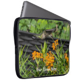 Native Butterfly Weed & Hummingbird Laptop Sleeve (Vorne Rechts)
