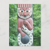 Native Carving Postkarte (Vorderseite)