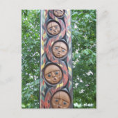 Native Carving Postkarte (Vorderseite)