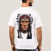 Native Chief Face Illustration T-Shirt (Rückseite)