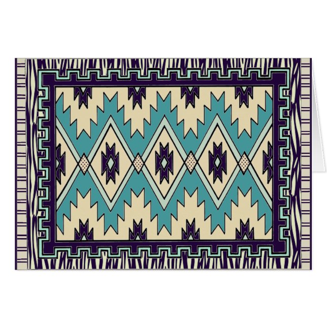 Native Chief Pattern Card (Vorderseite (Horizontal))