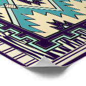 Native Chieftain Pattern Poster Print (Ecke)