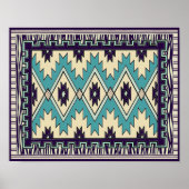 Native Chieftain Pattern Poster Print (Vorne)