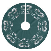 Native Christmas Tree Skirt Tribal Haida Deco Polyester Weihnachtsbaumdecke (Vorderseite)